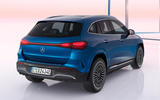 Mercedes EQA rear three quarter studio Mercedes EQA rear three quarter studio