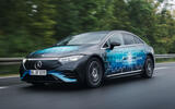 Mercedes EQS solid state front quarter tracking