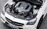 Mercedes SLK 55 AMG engine bay Mercedes SLK 55 AMG engine bay