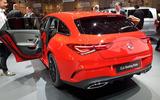 Mercedes-Benz CLA Shooting Brake Geneva - rear end doors open