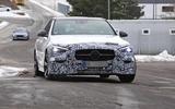 Mercedes C-Class prototype spies front Mercedes C-Class prototype spies front
