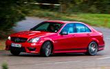 Mercedes C63 AMG side drfiting