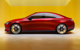 Mercedes CLA concept side Mercedes CLA concept side