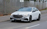 Mercedes E Class spies front angle Mercedes E Class spies front angle