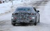 Mercedes EQ E spyshots rear dead Mercedes EQ E spyshots rear dead