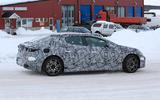 Mercedes EQ E spyshots side rear Mercedes EQ E spyshots side rear