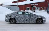 Mercedes EQ E spyshots side on Mercedes EQ E spyshots side on