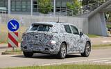 Mercedes EQE spyshot side rear Mercedes EQE spyshot side rear