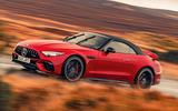 Mercedes SL 55 AMG front three quarter