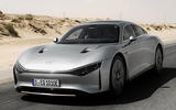 Mercedes Vision EQXX concept record front lead