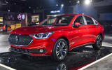 New Delhi Auto Expo 2020 - MG Motor R6 sedan front New Delhi Auto Expo 2020 - MG Motor R6 sedan front