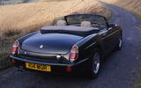 MG RV8 rear three quarter