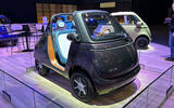 Microlino Spider Brussels motor show front r quarter