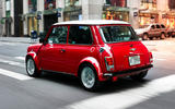 Classic Mini Electric revealed in New York to emphasise brand's EV plans