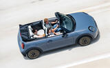 Mini Cooper Convertible tracking high