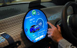 The all-electric MINI Cooper OLED screen The all-electric MINI Cooper OLED screen