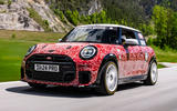 Mini John Cooper Works Bulldog Racing front quarter tracking Mini John Cooper Works Bulldog Racing front quarter tracking