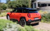 Mini Aceman rear three quarter tracking Mini Aceman rear three quarter tracking