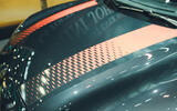 Mini Cooper EV John Cooper Works   racing stripes Mini Cooper EV John Cooper Works   racing stripes