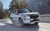 Mitsubishi Outlander PHEV front quarter tracking