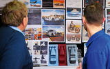 Wells (on right) shows Cropley some of his Morgan-based ideas