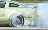Ford Mustang burnout five generations