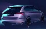 New Skoda Scala rear end preview New Skoda Scala rear end preview