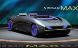 Nissan Max Out EV convertible front three quarter