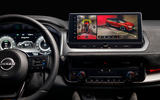 Nissan Qashqai facelift interior screen close Nissan Qashqai facelift interior screen close