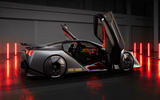 Nissan Hyper Force concept CGI rendering   rear corner, doors ope Nissan Hyper Force concept CGI rendering   rear corner, doors ope