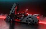Nissan Hyper Force concept CGI rendering   side doors open Nissan Hyper Force concept CGI rendering   side doors open