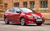 Nissan Leaf front three quarter