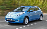Nissan Leaf front three quarter tracking
