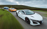 Honda NSX vs BMW i8 vs McLaren 570S: supercars compared