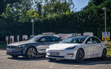 2020 Polestar 2 vs Tesla Model 3 - parked 2020 Polestar 2 vs Tesla Model 3 - parked
