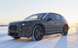 BMW iNext electric SUV winter testing