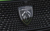 Peugeot 308 badge close up Peugeot 308 badge close up
