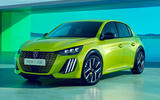 Peugeot e 208 2024 front quarter static