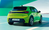 Peugeot e 208 2024 rear quarter tracking