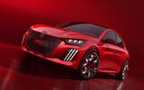 Peugeot e208 GTi front 3:4