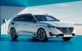 peugeot e308sw front side parked