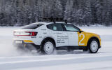 Polestar 2 Arctic Circle rear quarter tracking Polestar 2 Arctic Circle rear quarter tracking