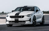 Polestar2 BST Edition 270 front three quarters on track