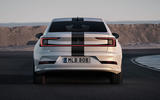 Polestar2 BST Edition 270 static rear on track Polestar2 BST Edition 270 static rear on track