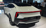 Polestar 5 rear three quarter left Polestar 5 rear three quarter left