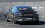 Porsche 718 Cayman EV mule rear tracking Porsche 718 Cayman EV mule rear tracking