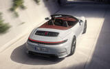 Porsche 911 Carrera S facelift convertible rear tracking Porsche 911 Carrera S facelift convertible rear tracking