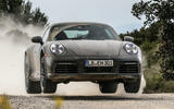 Porsche 911 Dakar front gravel