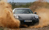 Porsche 911 Dakar front water