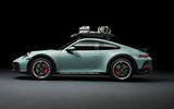 Porsche 911 Dakar green side Porsche 911 Dakar green side